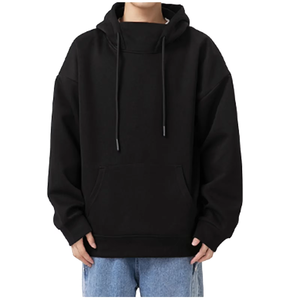 Sudaderas con Capucha para Hombre, de Algodón y Felpa, Suaves y Cómodas, de Manga Larga con Cierre, Corte Regular, Estilo Holgado, Modernas, Casuales, Lisas, para Invierno - Product Image 5