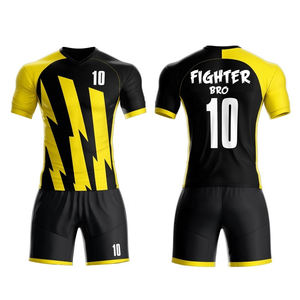 Conjunto de ropa de uniforme de fútbol de alta calidad/kits de fútbol de equipo uniformes de fútbol sublimados de secado rápido con logotipo personalizado - Product Image 2