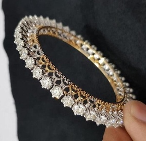 Hip Hop 5MM Iced Out Tennis Bracelet 925 Sterling Gold Plated VVS Moissanite Diamond Ladies Tennis Bracelet para mujer - Product Image 2