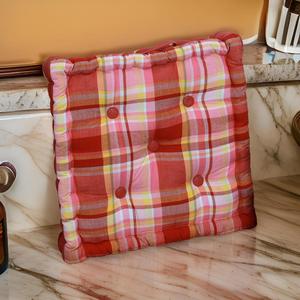 Customizable Square Cotton Floor Cushion <b>Pillow</b> with Beading Tucks Comfortable <b>Silk</b> for Home Interior Hotel & Garden Decoration - Product Image 1