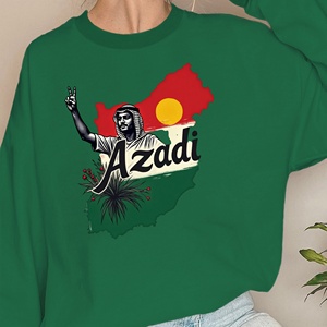 Azadi avec signe de paix et carte sweats pour femmes - Product Image 2