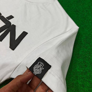 Premium High Quality <b>Men's</b> 100% Cotton Knitted T-shirt Regular Fit Customized Logo Printing Quick Dry 300gsm - Product Image 4