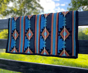 Couverture de selle de cheval Western, design néo-zélandais, faite à la main, matériau écologique, doublure en polaire, haute qualité, taille personnalisable - Product Image 2