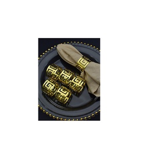 Servilletero de metal con aspecto de diseñador para eventos, acentos de mesa clásicos y cenas de recepción de bodas de temporada - Product Image 5