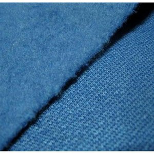 Dark Blue Color French Terry Cotton Fabric 65% Cotton 35%Polyester Factory Fabric Winter Clothing Brushed 3 Fleece <b>Knitted</b> Terry - Product Image 3
