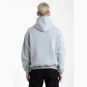 Sweat à capuche unisexe pour homme, poids lourd, tissu épais 400-500 g/m², personnalisé, de haute qualité, avec logo brodé pour l'hiver - Product Image 3