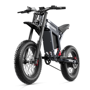 20 Inch Fat Tire <b>Electric</b> Bike 1500W 60V 35AH Lithium Battery Carbon Steel 67kmph Speed 7 Speed LCD Display Double Snow Bike - Product Image 2