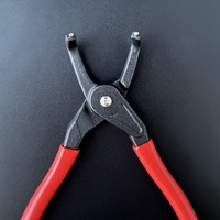 7 Inch Industrial Grade Ring Pliers 90 Degree Elbow Fixed Precision Caliper Steel Toggle Clamps 16-60mm Capacity 1.8mm Tip Dia