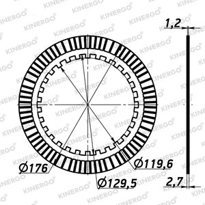 Disco de Fricción FMB01S3 para Mercedes Benz 722.7 - Product Image 2
