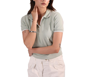 Camiseta Polo Informal para Mujer, Diseño Moderno 2025, Ropa de Verano Cómoda para Exteriores, Fabricante Mayorista - Product Image 3