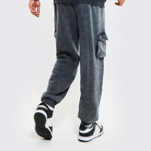 High Street Style 2 Side Custom Made Logo y diseño Pocket Men Acid Wash Jogger Embalaje personalizado Men Acid Wash Jogger al por mayor - Product Image 3