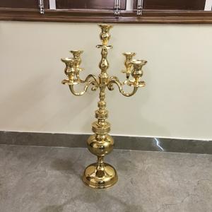 Candelabro de aluminio de 5 brazos de alta calidad, candelabro de Metal para decoración del hogar y la boda, candelabro de mesa elegante con nueva luz - Product Image 3