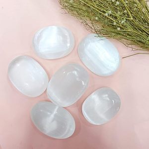 หินปาล์มสีขาว selenite คริสตัลหินกังวลสำหรับบรรเทาความเครียดและการรักษาจักระการรักษาทางจิตวิญญาณและคริสตัลทำความสะอาดจักระ - Product Image 5