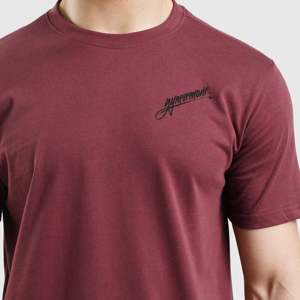 T-shirt long signature marron en jersey 100 % coton biologique 200 grammes, sérigraphié compressé - Product Image 6