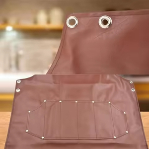 Tablier de barbier pour hommes et femmes, en cuir PU, tablier en cuir personnalisé, grande poche, tablier de travail par STELLAR SHEARS - Product Image 6