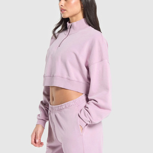Fabricante OEM sudadera para mujer ajuste personalizado con logotipo de marca de tela transpirable y ropa de moda de etiqueta privada - Product Image 5