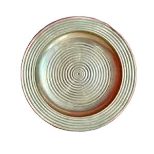 Assiette de chargeur de vaisselle de vente rapide pour la fête à la maison conçue plaque de chargeur en métal meilleure assiette de chargeur d'élégance prix bon marché - Product Image 1