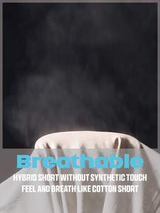 Pantalones cortos de golf híbridos de algodón 100% para hombre, ligeros, de secado rápido, informales, con entrepierna de 9 pulgadas y 4 bolsillos ecológicos - Product Image 6