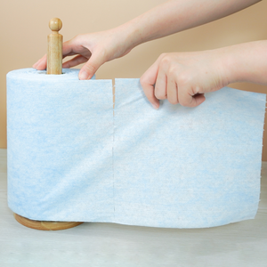 Krclean 20x22cm Lingettes de cuisine vertes 100 feuilles de papier absorbant jetable en rouleau lavable pour nettoyer les surfaces de cuisine - Product Image 1