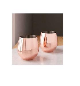 Vidrio de cobre para beber saludable con interior suave y estilo atemporal hecho para hogares de terapia natural - Product Image 3