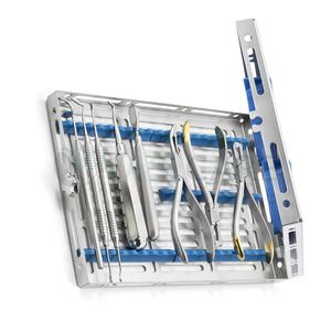 Kit de laboratorio de ortodoncia, bandeja básica, juego de Ortodoncia con casete de esterilización, herramienta de ortopedia dental, Juego de alicates de ortopedia de dentista - Product Image 2