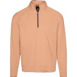 เสื้อกันหนาวมีซิป1/4ผ้าฟลีซหนาผ้าฝ้ายหนาแบบสวมมีสไตล์เสื้อสวมหัวมีโลโก้ออกแบบได้ตามต้องการ - Product Image 4