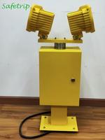 Balise rotative LED d'aviation à intensité moyenne bidirectionnelle blanche/verte pour aéroport, avec performances fiables