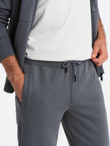 Sudaderas con capucha de otoño a la moda, informales y pantalones deportivos Sudadera con capucha, conjunto de Jogger con cremallera, ropa de calle, chándal, conjuntos de dos piezas para hombres - Product Image 5