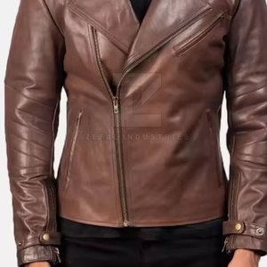 Customized Design <b>Faux</b> <b>Leather</b> Formal Winter <b>Jacket</b> with Front Logo Waterproof & Windproof Pakistan Manufacturer for <b>Men</b> - Product Image 4