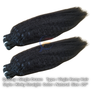 Machine Double Trame Extension de Cheveux 100 Humain Vierge Remy Cheveux Cuticule Alignés Crépus Droite Paquets de Cheveux Bruts - Product Image 6