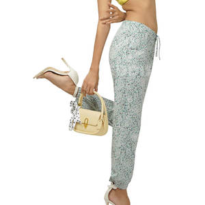 Best Quality Women's <b>Summer</b> <b>Trouser</b> New Design with Elastic Waist Closure Low MOQ Made in Pakistan Flat Front Style for Men - Product Image 5