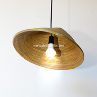Lámpara Colgante de Bambú Dekor Asia, Tamaño Mediano, Diseño Moderno, Simple y Lujoso, Elegancia Natural, Iluminación Sostenible, DIY para Sala de Estar