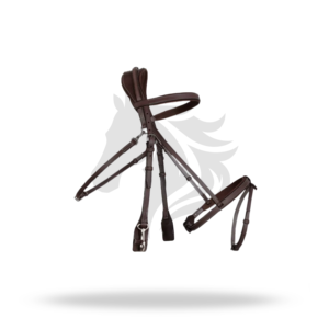 Bridon d'entraînement français à nezette, taille complète, pour l'équitation anglaise et l'entraînement des chevaux - Product Image 1