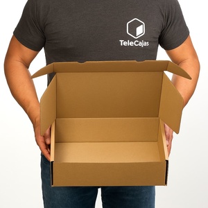 Carton en papier kraft robuste de 33x25x10 cm pour protéger les envois d'aliments et le transport - Product Image 4