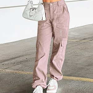 Venta caliente nuevo diseño invierno moda liso Casual suelto cordón Streetwear cómodo transpirable ecológico 100% algodón - Product Image 5