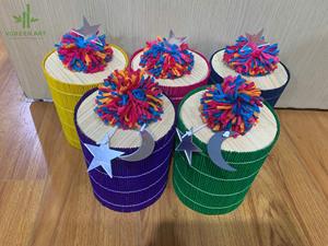 กล่องของขวัญไม้ไผ่ที่มีสไตล์และทนทาน เป็นมิตรกับสิ่งแวดล้อม สำหรับจัดระเบียบบ้านในช่วงคริสต์มาส - Product Image 3