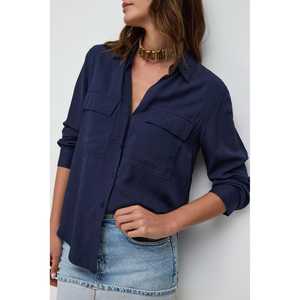 Blusa Casual para Mujer, 100% Algodón, Cuello Redondo, Manga Corta, con Logotipo Frontal - Product Image 2