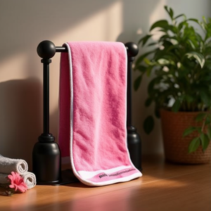 Asciugamano Promozionale Personalizzato Rosa Bauska con Gadget Personalizzati - Product Image 3