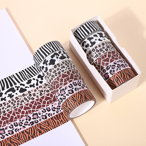 Động vật in sáng tạo DIY trang trí băng dính ngựa vằn <span class=keywords><strong>Leopard</strong></span> Tiger <span class=keywords><strong>Washi</strong></span> Băng bán buôn - Product Image 6
