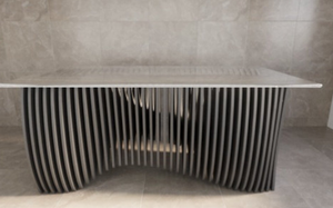 Mesa de Centro Kalatri Unique Parametric Asteris, Diseño Contemporáneo, Extraíble, Ligera, Lavable, Forma Personalizada para Interiores - Product Image 2