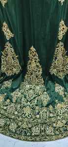 2025 @ Zari Broderie lourde sur une superbe robe Caftan pour femme avec perles de verre en cristal embellies, Dabka, perles, travail de la pierre - Product Image 6