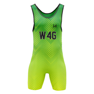 Combinaison de lutte américaine pour hommes W4G, justaucorps de lutte, bretelles réglables, fermeture à enfiler, couleur personnalisée, équipement de lutte de gym, ensemble OEM ODM - Product Image 4