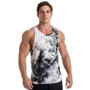 เสื้อกล้ามออกกำลังกายพิมพ์ลาย OEM สำหรับผู้ชาย นักเพาะกาย เสื้อกล้ามซับลิเมชั่น เสื้อออกกำลังกายผู้ชาย เสื้อซับลิเมชั่นสำหรับออกกำลังกาย - Product Image 5