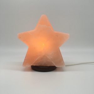 Lampe au sel rose de l'Himalaya en forme d'étoile sculptée par USB Style nautique et d'amour écologique pour Noël - Product Image 4