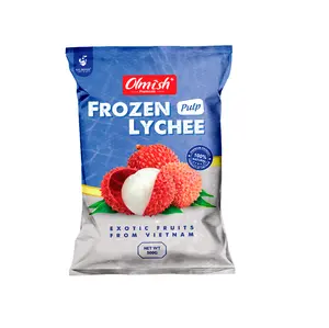 OLMISHフルーツメーカー冷凍ライチ (パルプ) ベトナムからのプレミアム品質大量卸売