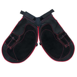 Tablier de maréchal-ferrant personnalisé, durable, réutilisable, en cuir, de protection professionnelle, noir, pour le sablage des sabots de cheval, confortable à porter - Product Image 5