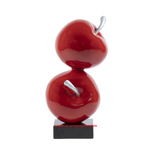 Sculpture de fruits plaquée brillante argentée pour la décoration de bureau/chambre à coucher/salon en gros et fournisseurs - Product Image 5