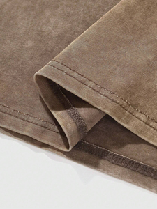 Tendance goutte épaule blanc numérique imprimé hommes T-Shirt 100% coton à manches courtes décontracté respirant acide lavé fait Pakistan - Product Image 4