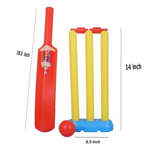 Kit de cricket en plastique durable unisexe chauve-souris promotionnelle pour débutants pour tous les groupes d'âge jeu en plein air vente en gros ensemble de cricket fournisseur en vrac - Product Image 3