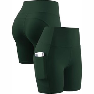 Best selling Women Yoga Shorts OEM <b>leggings</b>, Seamless, High Waist shorts <b>with</b> <b>pockets</b> - Product Image 1